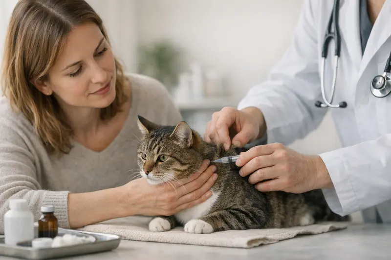 Katzenhaltung: Tierarztbesuch zur Vorsorge mit Impfung