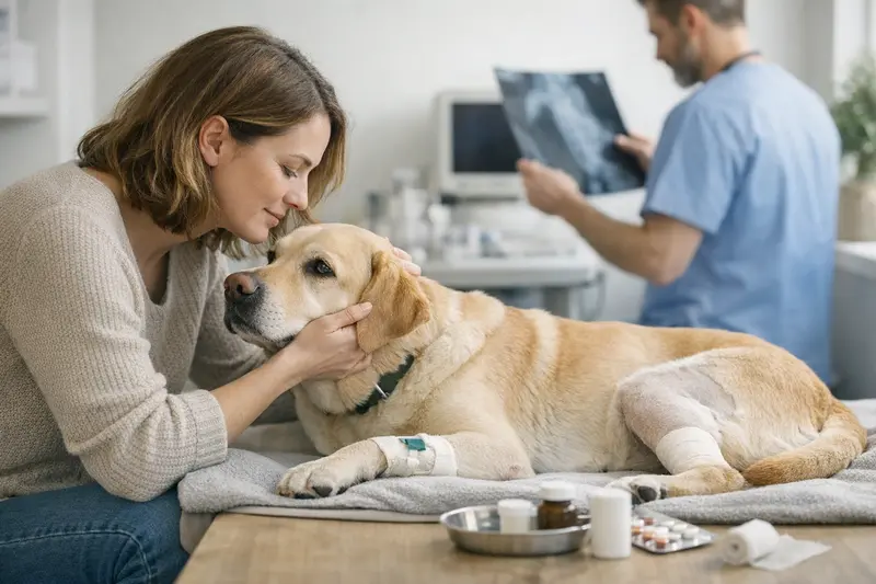 Tierarztpraxis für Hunde Hundefreundlich gestalteter Wartebereich in einer Tierarztpraxis, der für Voruntersuchungen und Nachbehandlungen genutzt wird.
