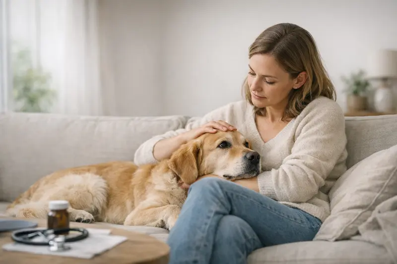 Tierarztkosten Hund - Absicherung prüfen Hund bei Tierarztuntersuchung, um die Absicherung von neuen Beschwerden zu prüfen.