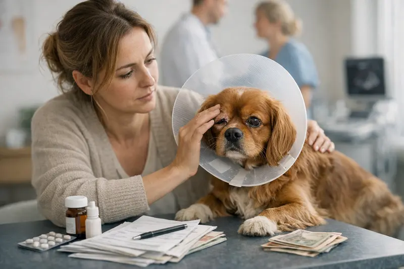 Verschiedene Tierarztkosten für Hunde, die bei einer Behandlung anfallen können.