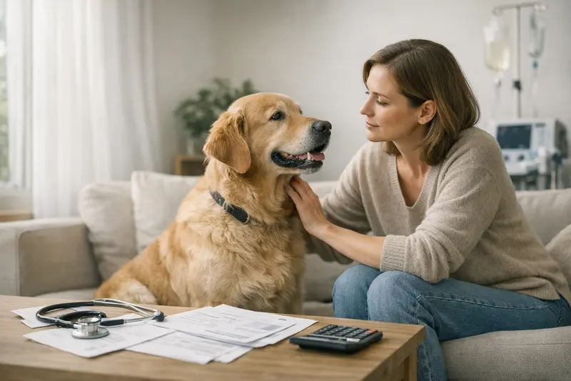 Tierkrankenversicherung für Hunde und Katzen Zwei Hunde und eine Katze auf einer Wiese, die gemeinsam spielen, symbolisieren den Wert einer Tierkrankenversicherung für Tierhalter.