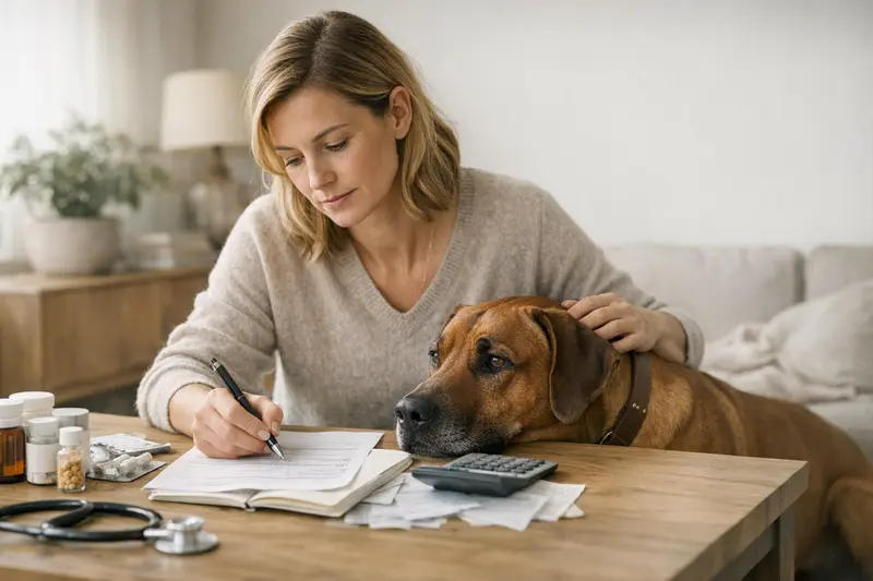 Grafik zur Bedeutung von Limits und Selbstbeteiligungen in der Hundeversicherung zur finanziellen Absicherung im Gesundheitsfall.