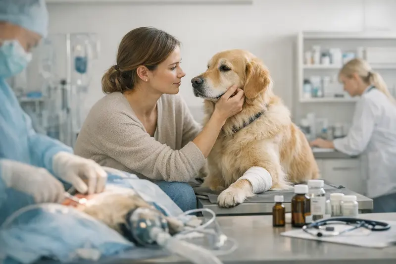 Unterschied OP-Schutz und Tierkrankenversicherung Illustration der Unterschiede zwischen OP-Schutz und Tierkrankenversicherung für Hunde und Katzen.