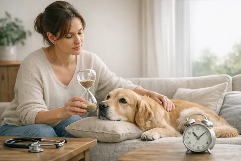 Wartezeiten in der Tierkrankenversicherung Hundehalter informiert sich über Wartezeiten bei der Tierkrankenversicherung.