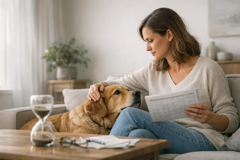 Wartezeiten in der Tierkrankenversicherung Eine Katze und ein Hund beim Tierarzt, symbolisierend die Wichtigkeit von Wartezeiten in der Tierkrankenversicherung.