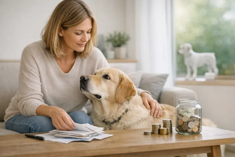 Ein Hund beim Tierarzt, symbolisiert die Bedeutung von Selbstbeteiligung und Jahreslimit in der Tierkrankenversicherung.
