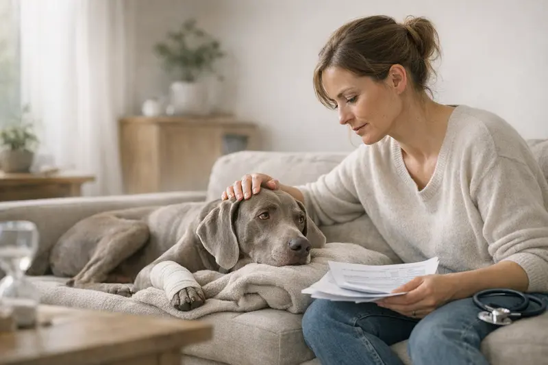 Wartezeiten in der Hundekrankenversicherung Wartezeiten in der Hundekrankenversicherung erklärt mit Diagramm und Symbolen.