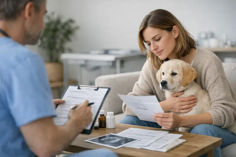 Tarifvergleich für Hundekrankenversicherung Hundebesitzer vergleicht verschiedene Hundetarife zur Gesundheitsabsicherung.