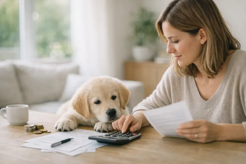 Tierärztliche Kosten und Versicherungen verstehen Ein Hund und eine Katze in einer Arztpraxis, während die Kosten für tierärztliche Behandlungen besprochen werden.
