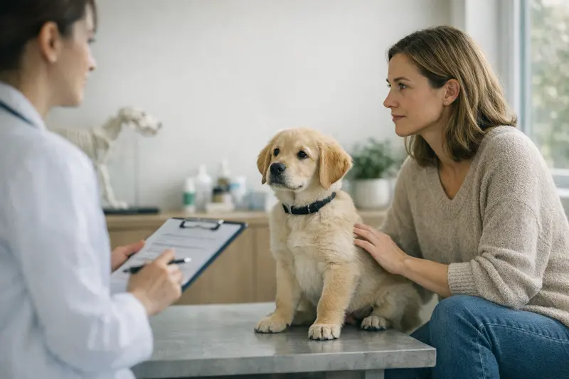 Wartezeiten und Ausschlüsse in der Tierkrankenversicherung Hundehalter informiert sich über Wartezeiten und Ausschlüsse in der Tierkrankenversicherung.
