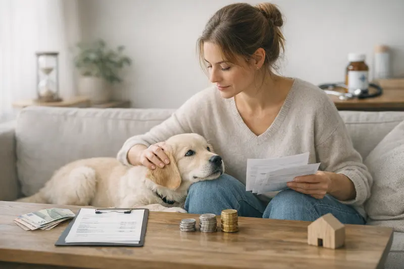 Hund bei der Untersuchung beim Tierarzt, symbolisiert die Bedeutung von Hundekrankenversicherungen