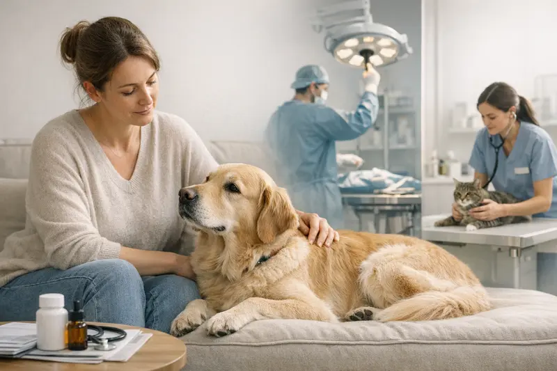 Unterschied zwischen OP-Schutz und Krankenversicherung für Tiere Infografik, die den Unterschied zwischen OP-Schutz und Krankenversicherung für Tiere darstellt.