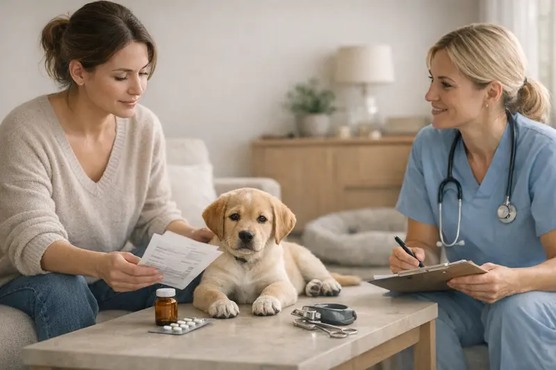 Welpenversicherung und OP-Schutz Welpen beim Spielen und Gesundheitsvorsorge durch OP-Versicherung
