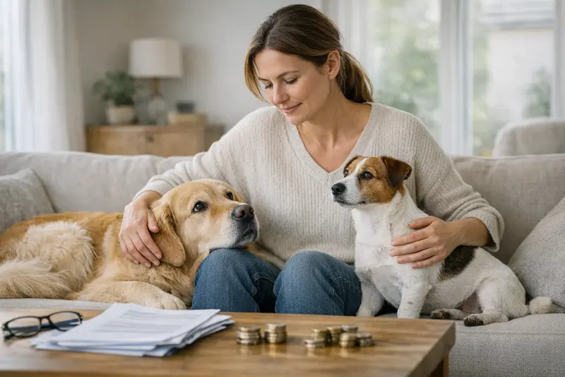 Selbstbeteiligung bei zwei Hunden in der Tierversicherung Zwei gesunde Hunde liegen entspannt nebeneinander und symbolisieren die Bedeutung der Selbstbeteiligung in der Tierkrankenversicherung.