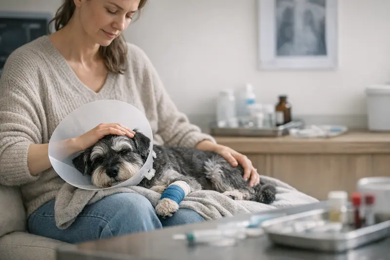 Hundeversicherung im Fokus: Wichtige Tarifdetails wie Nachsorge und Diagnostik sind entscheidend für die gesundheitliche Absicherung von Haustieren.