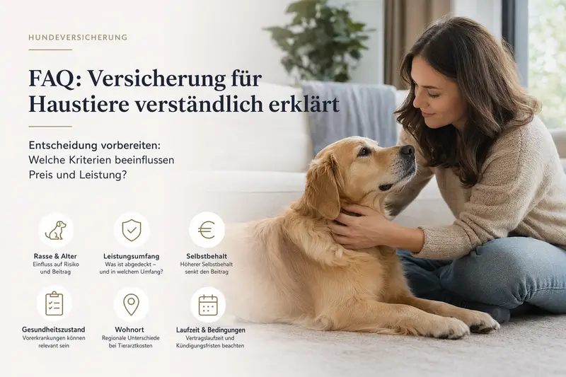 Hund als Haustier – Orientierung zur passenden Versicherung