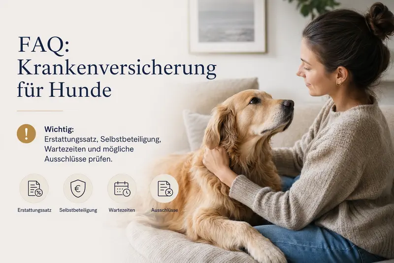 Hund beim Tierarzt – Symbolbild für Krankenversicherung und Behandlungskosten