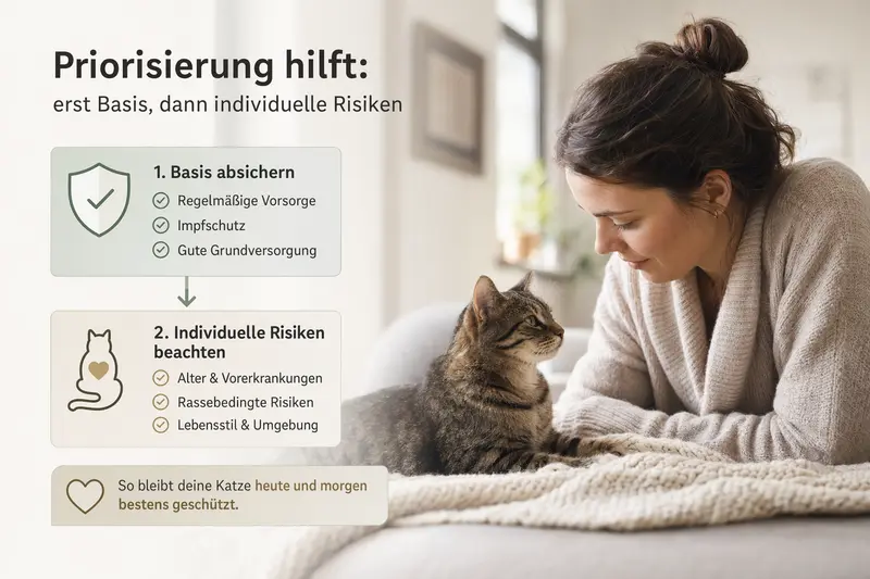 Katze beim Tierarzt-Check als Symbol für Gesundheit und Vorsorge