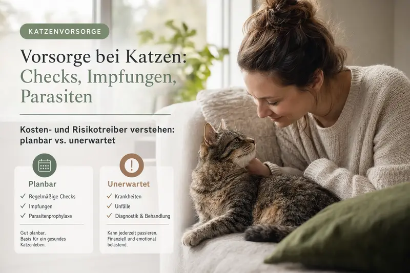 Katze beim Tierarzt zur Vorsorgeuntersuchung