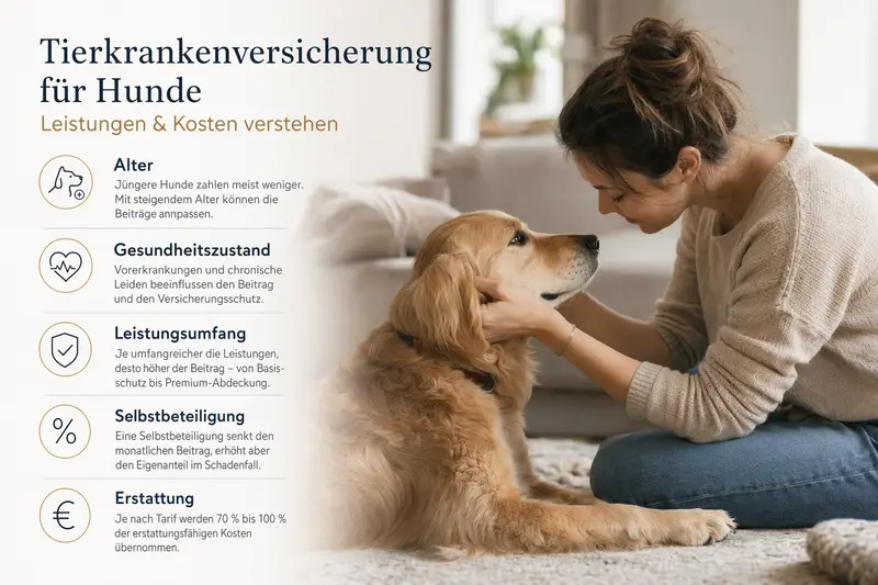 Hund beim Tierarzt – Orientierung zu Leistungen und Kosten einer Tierkrankenversicherung