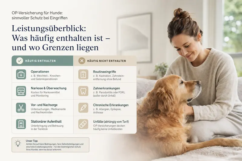 Hund beim Tierarzt – Symbolbild für OP-Kostenschutz