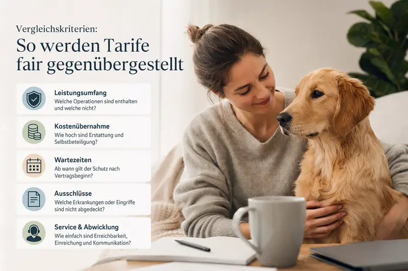Hund beim Tierarzt: Entscheidungshilfe zur OP-Versicherung und Tarifvergleich