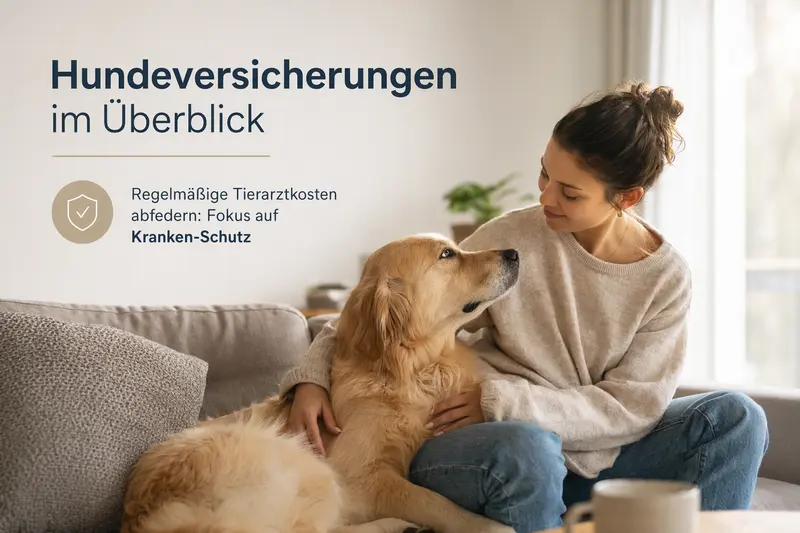 Hund sitzt aufmerksam neben Halterin im Alltag – Symbol für Absicherung und Orientierung