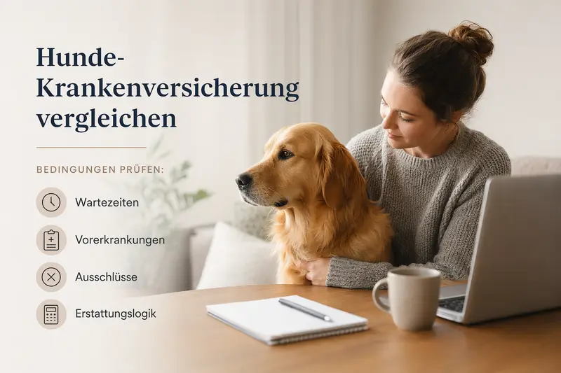 Hund beim Tierarzt – Symbolbild für Absicherung von Behandlungskosten