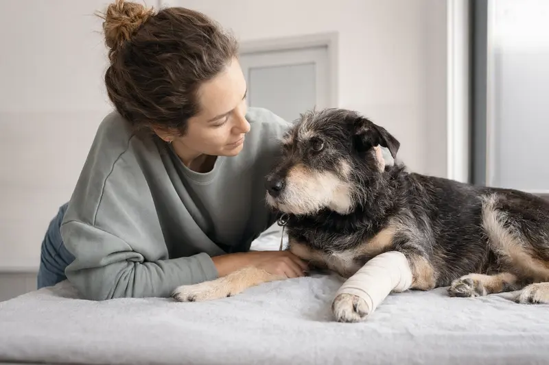 Hund beim Tierarzt – Orientierung zur OP-Versicherung und Absicherung von Behandlungskosten