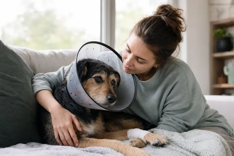 Hund beim Tierarzt – Symbolbild für OP-Kostenschutz