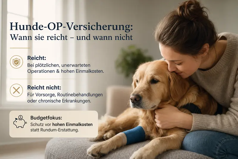 Hund beim Tierarzt – Entscheidungshilfe zur OP-Versicherung