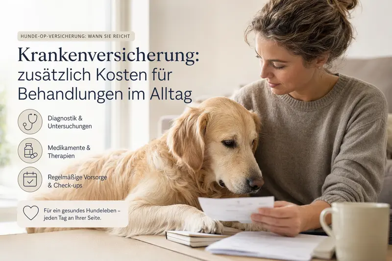 Hund beim Tierarzt – Orientierung zur OP-Versicherung und Absicherung von Behandlungskosten