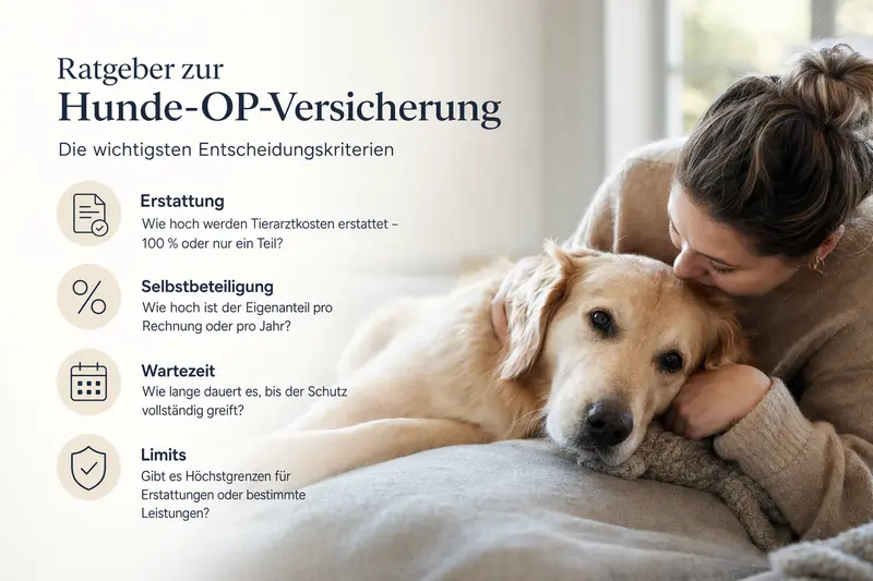 Hund beim Tierarzt – Symbolbild für OP-Kostenschutz durch eine Hunde-OP-Versicherung