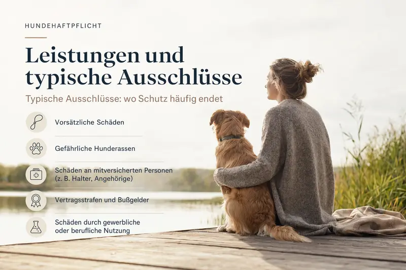 Hund an der Leine im Alltag – Symbolbild für Verantwortung und Haftpflichtschutz
