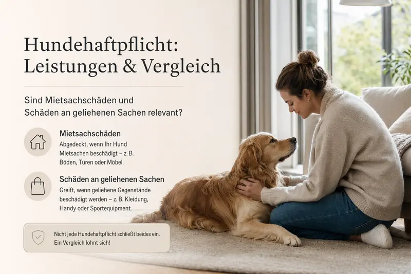 Hund an der Leine im Alltag – Symbolbild für Verantwortung und Haftpflichtschutz