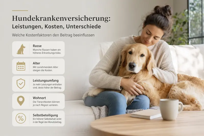Hund beim Tierarzt – Symbolbild für Krankenversicherung und Behandlungskosten