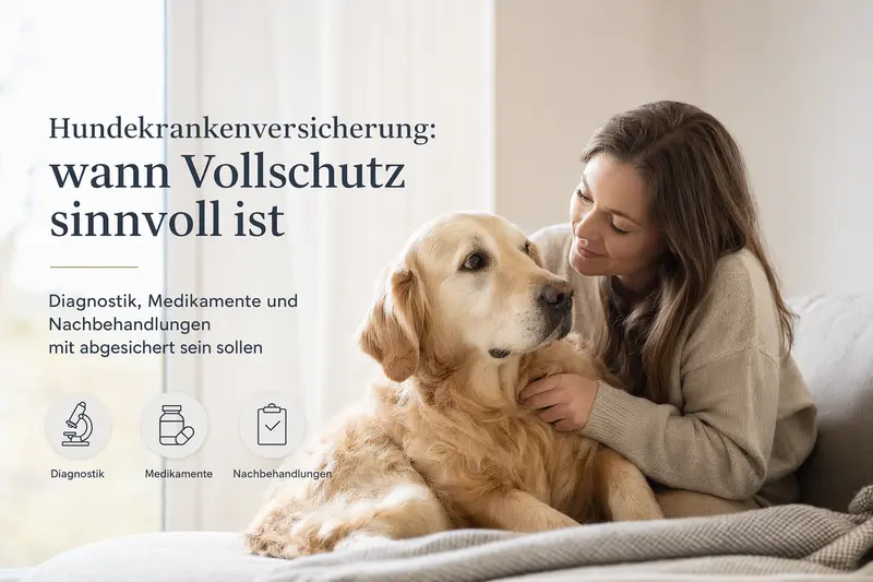 Hund beim Tierarzt – Symbolbild für Gesundheitskosten und Versicherungsschutz