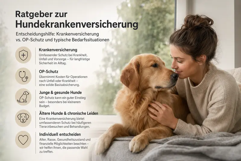 Hund beim Tierarzt – Symbolbild für Gesundheitsabsicherung