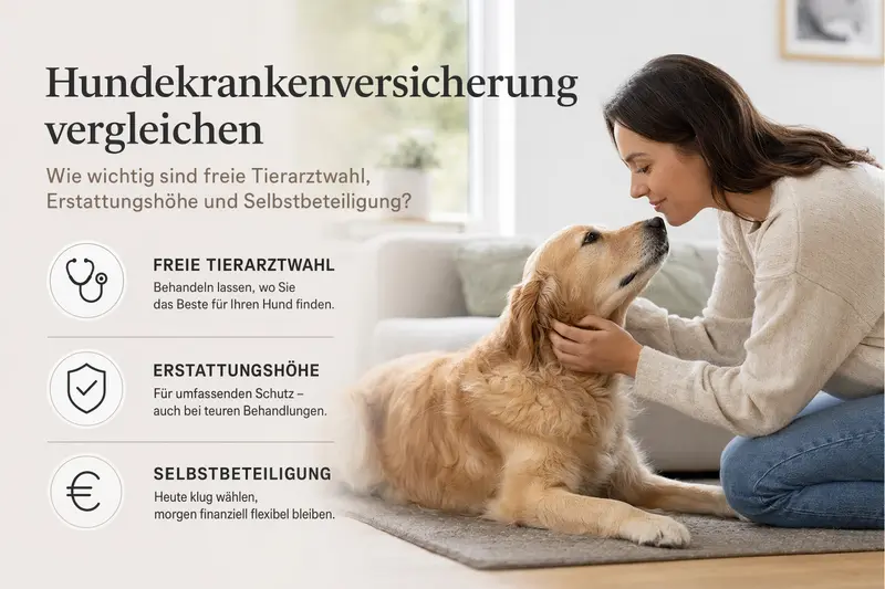 Hund beim Tierarzt – Symbolbild für planbare Tierarztkosten durch Hundekrankenversicherung