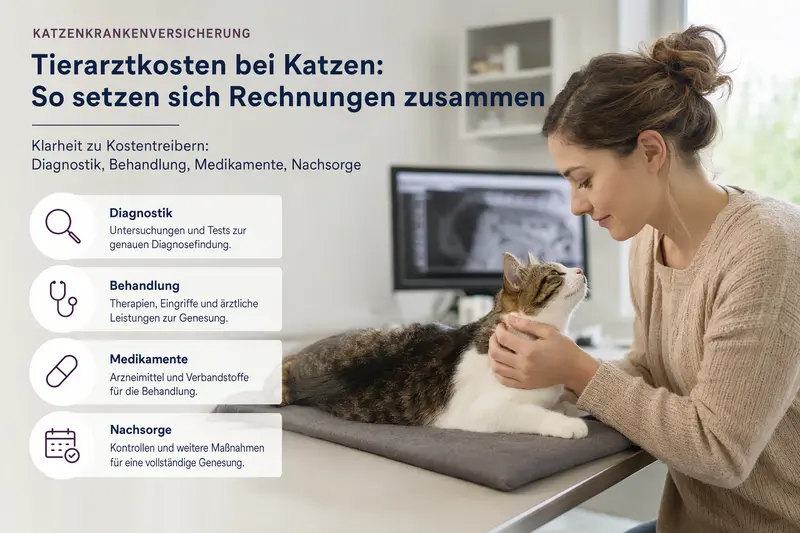 Tierarztkosten bei Katzen: So setzen sich Rechnungen zusammen