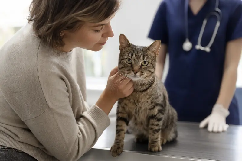 Katze beim Tierarzt – Fokus auf Diagnostik und Behandlung