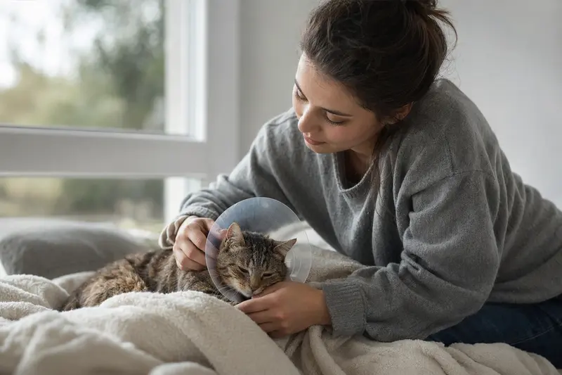 Katze beim Tierarzt – Fokus auf OP-Kostenschutz und Absicherung