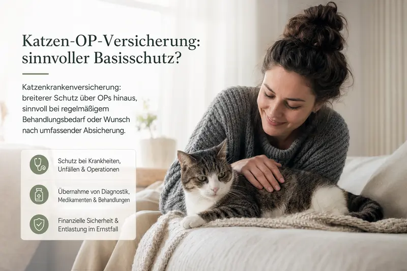 Katze beim Tierarzt – Entscheidung zwischen OP-Versicherung und Katzenkrankenversicherung