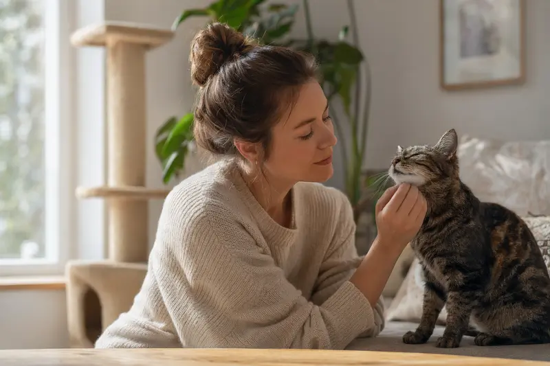 Katze beim Tierarzt-Check als Symbol für Vorsorge und Absicherung