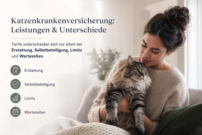 Katze beim Tierarzt – Symbolbild für Krankenversicherung und Behandlungskosten