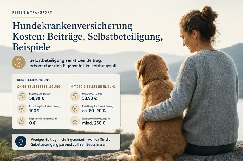 Hundekrankenversicherung Kosten: Beiträge, Selbstbeteiligung, Beispiele