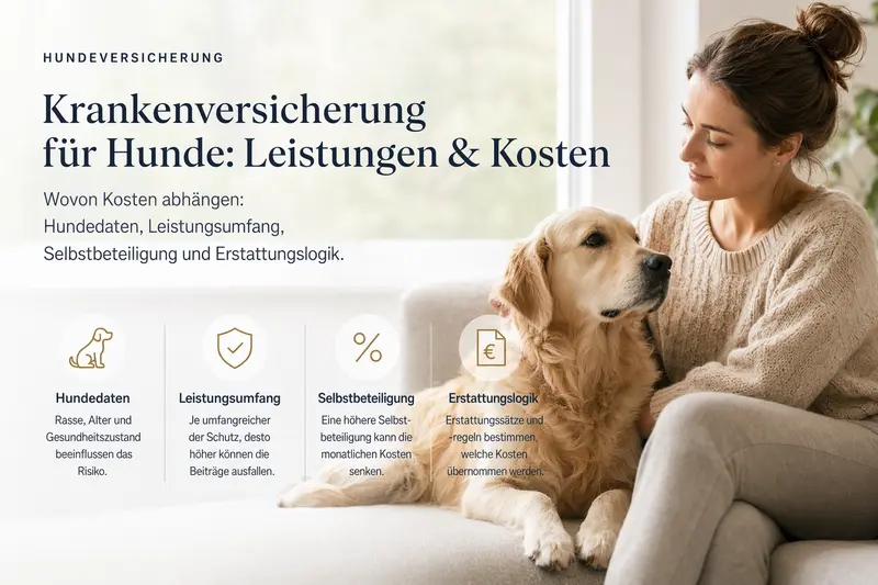 Hund beim Tierarzt – Symbolbild für Krankenversicherung und Behandlungskosten