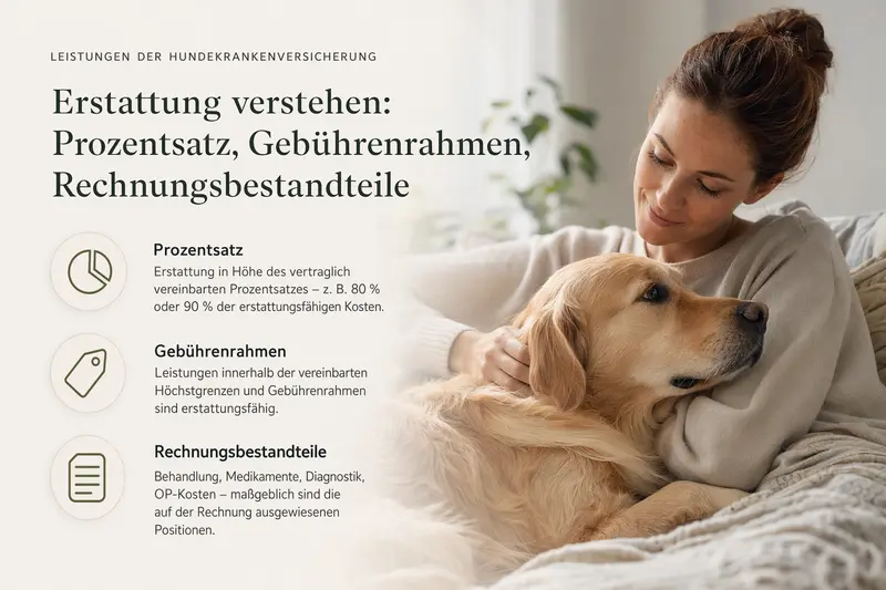 Hund beim Tierarzt – Symbolbild für Leistungsumfang der Hundekrankenversicherung