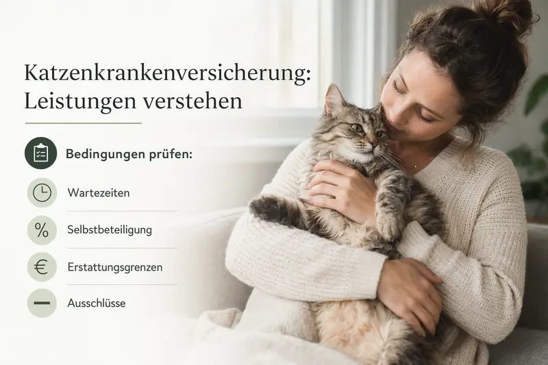 Katze beim Tierarzt – Symbolbild für Leistungen der Katzenkrankenversicherung
