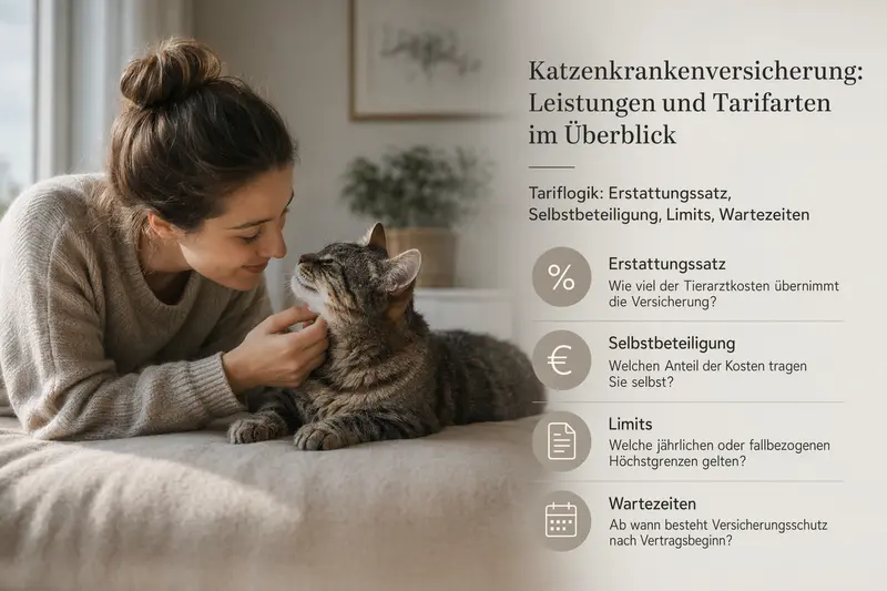 Katze beim Tierarzt – Symbolbild für Leistungsumfang der Katzenkrankenversicherung